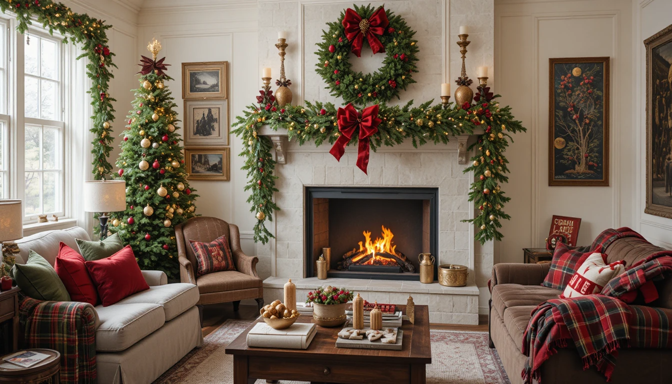 15 Magical Christmas Living Room Decorating Ideas to Make Your Home ...