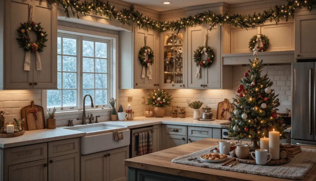 21 Cozy Kitchen Christmas Decorations to Create a Festive Holiday Vibe