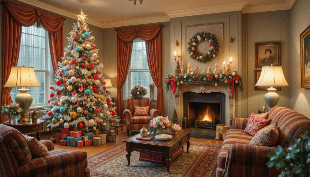 A Nostalgic Burst of Cheer: How to Create a Vintage Colorful Christmas at Home