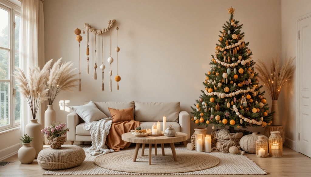 Whimsical & Warm: The Best Boho Christmas Decorating Ideas for a Cozy Holiday Home