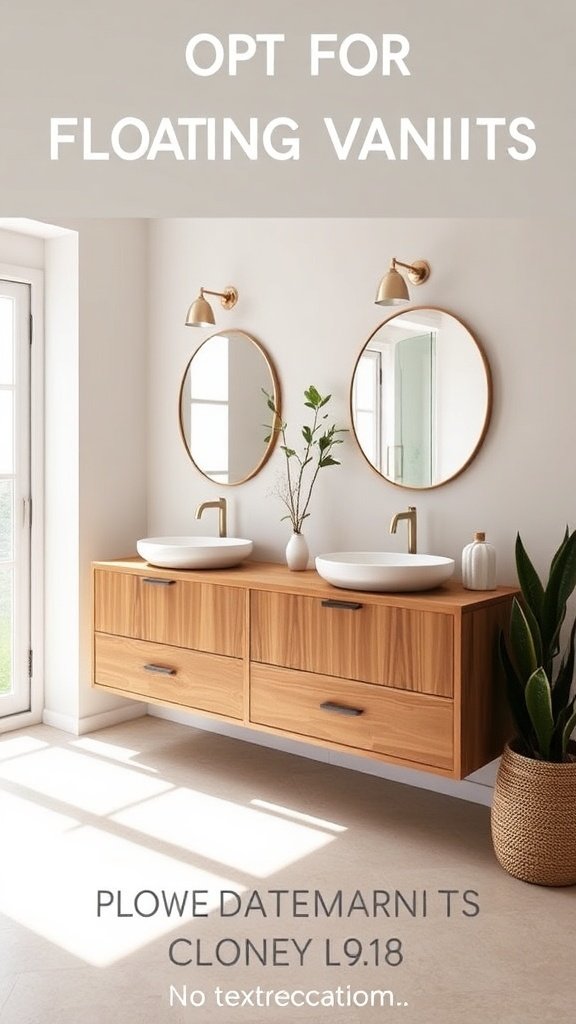 Opt for Floating Vanities