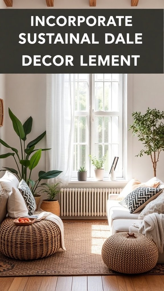 Incorporate Sustainable Decor Elements
