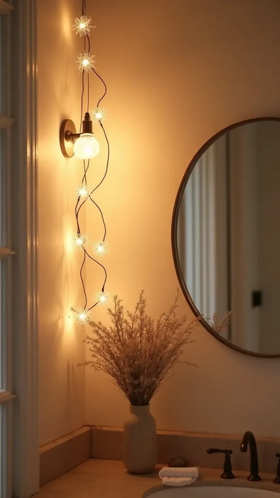 Hang string lights for instant spring “evening magic”