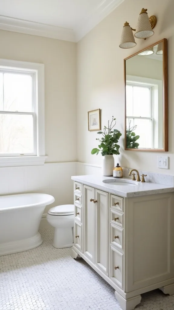 Chalk-Paint the Old Oak + Add New Pulls + Faux Marble Top