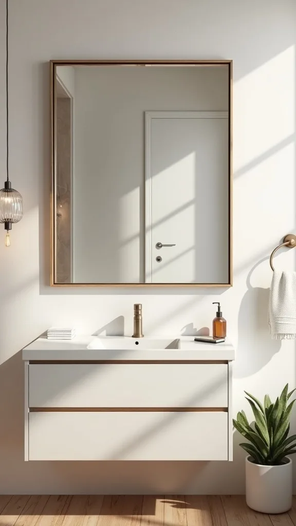 Frame the Mirror to Match Your Vanity Update