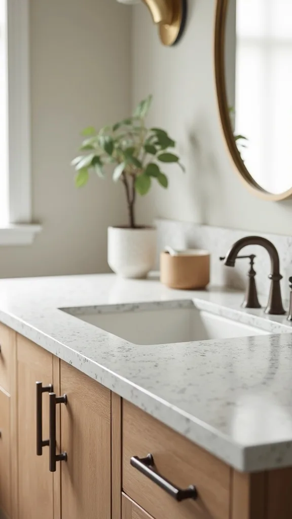 Create a Faux Stone Countertop with Contact Paper