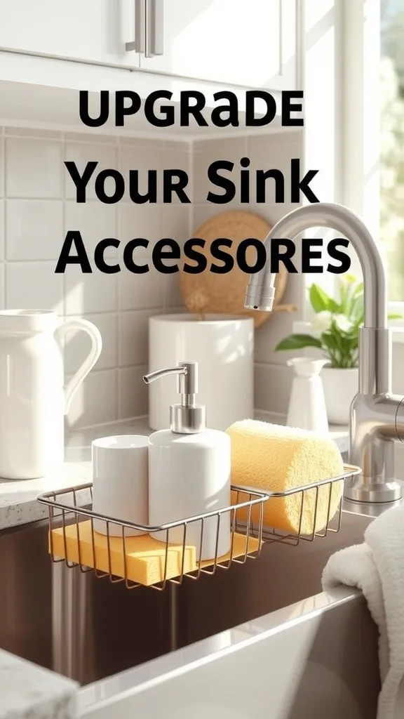 Upgrade Your Sink Accessories (Soap Dispenser, Sponge Caddy, Drying Rack)