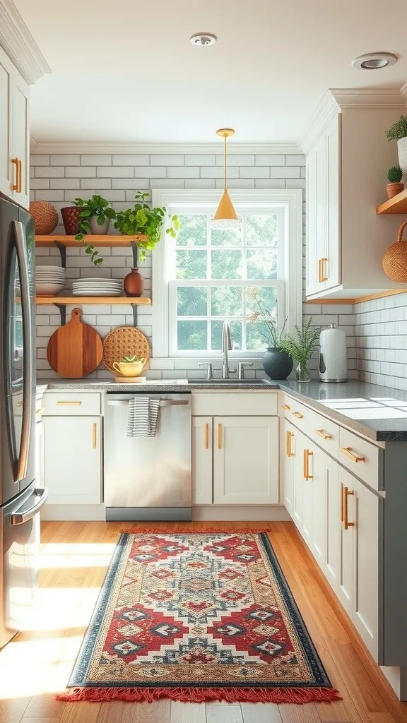 Add a Runner Rug to Warm Up the Work Zone