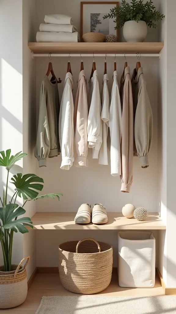 Create Four Simple Zones: Hang, Fold, Store, and Stage