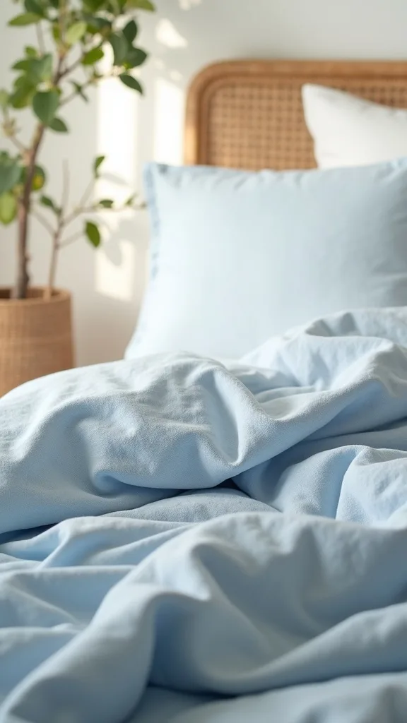 Layer breathable bedding that looks relaxed, not messy