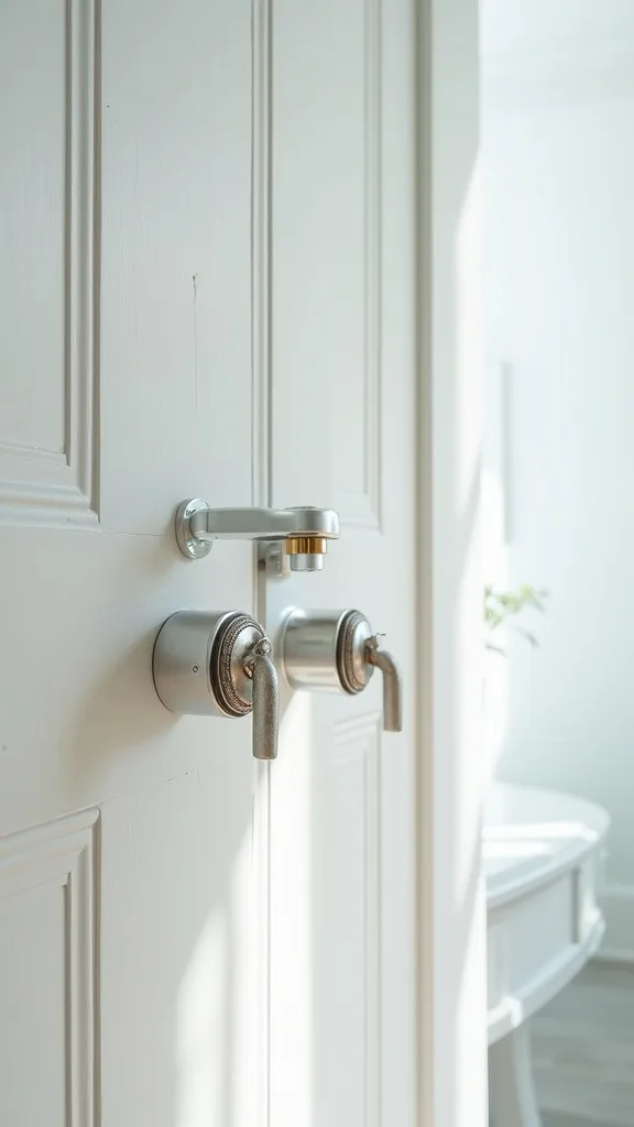 Update hardware and fixtures for a cleaner coastal finish