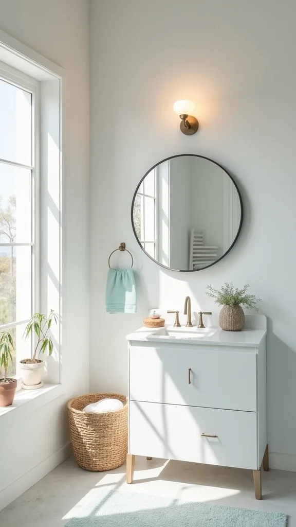 Choose a soft coastal palette that flatters late-spring light