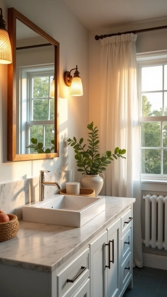 Use warm white light for that sunset-on-the-porch glow