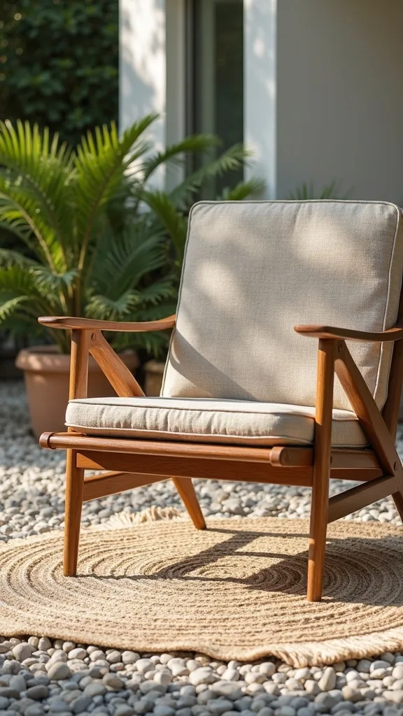 Use an Outdoor Rug Under Front Chair Legs (Yes, Even on Gravel)