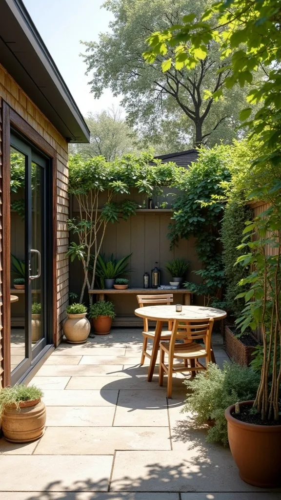 Use a Semi-Circle Layout for Small Yards or Tight Patios