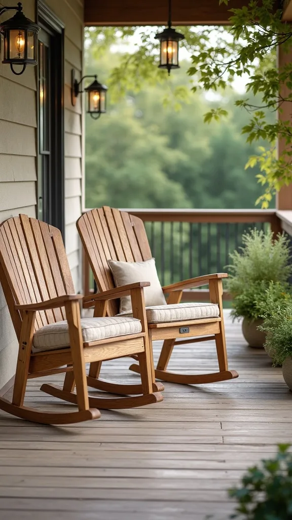 Upgrade Comfort with Rocking Adirondacks or Glider Chairs