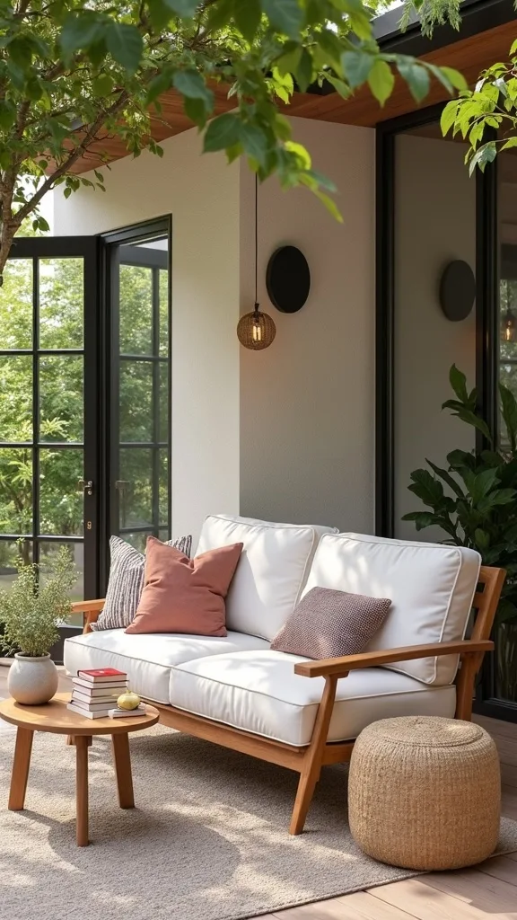 Add Outdoor Cushions and Throws That Handle Cool Late-Spring Nights