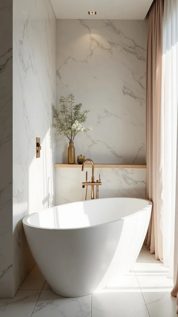 A Freestanding Tub in a Small Bathroom (Yes, Really)