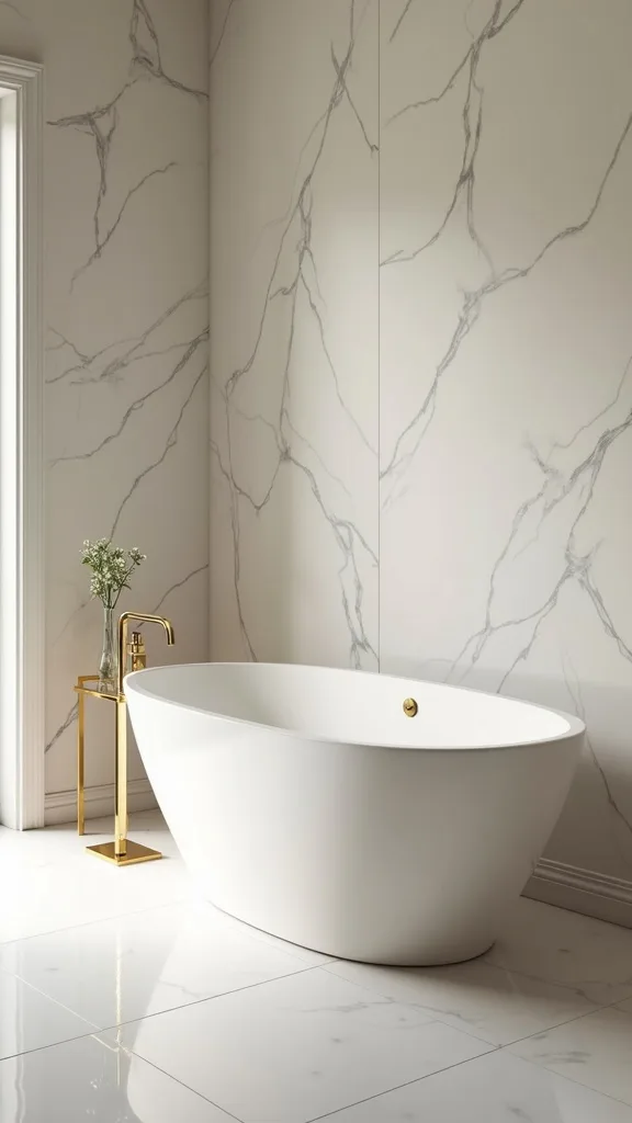 Soaking-Tub Styling with a Minimal Tray Moment