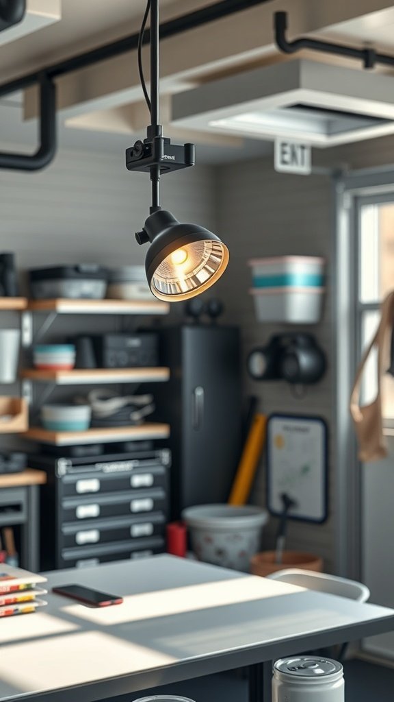 Upgrade lighting with a clamp lamp and daylight bulb