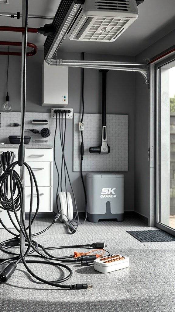 Bundle cords by function: power, data, and audio