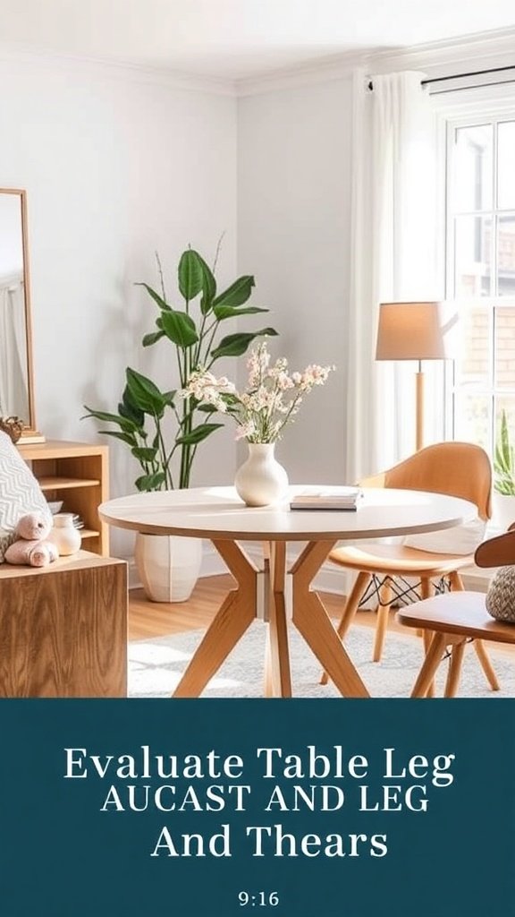 Evaluate Table Leg and Base Designs