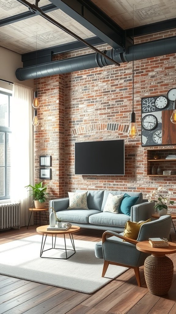 Try a Light Wash on Brick for a Softer Spring Industrial Look