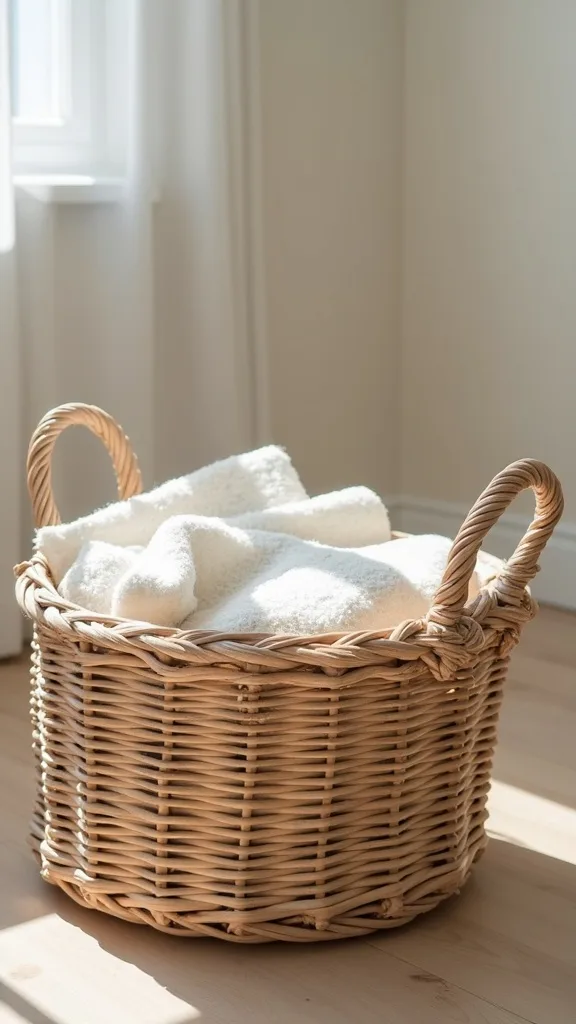Make a “Clean Cloths” Basket and a “Dirty Rags” Basket