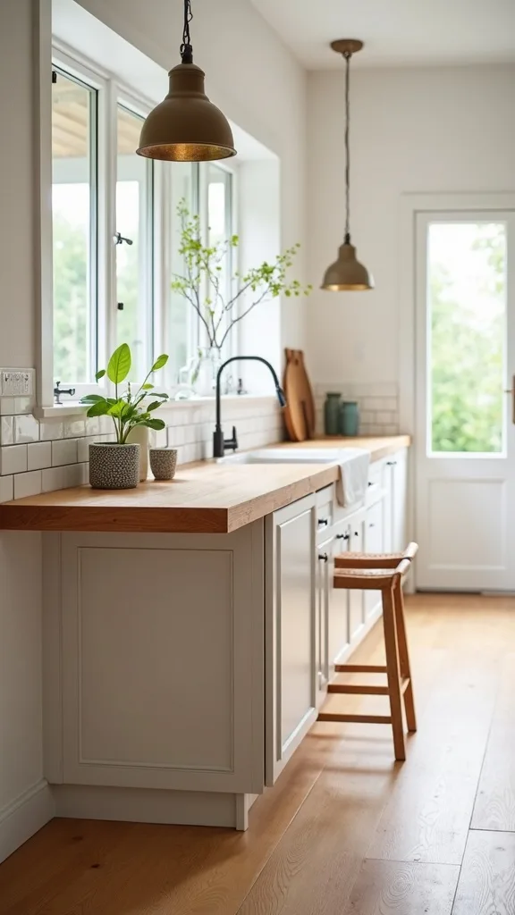 Add a Folding Counter With an Affordable Butcher-Block Look