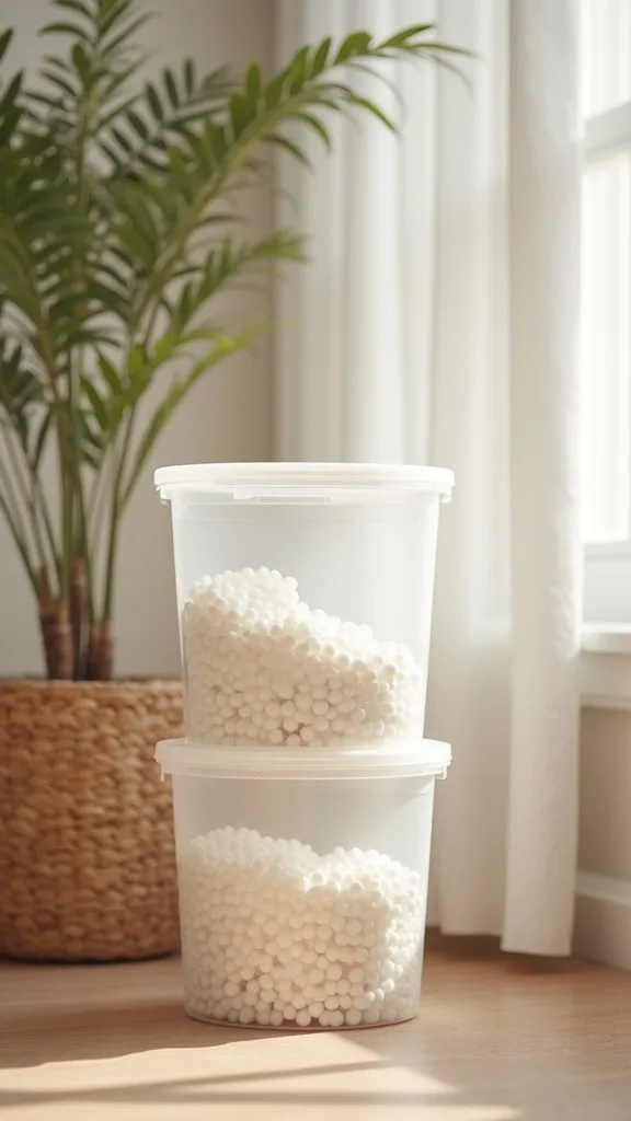 Use Clear, Stackable Bins for Backstock and Refills