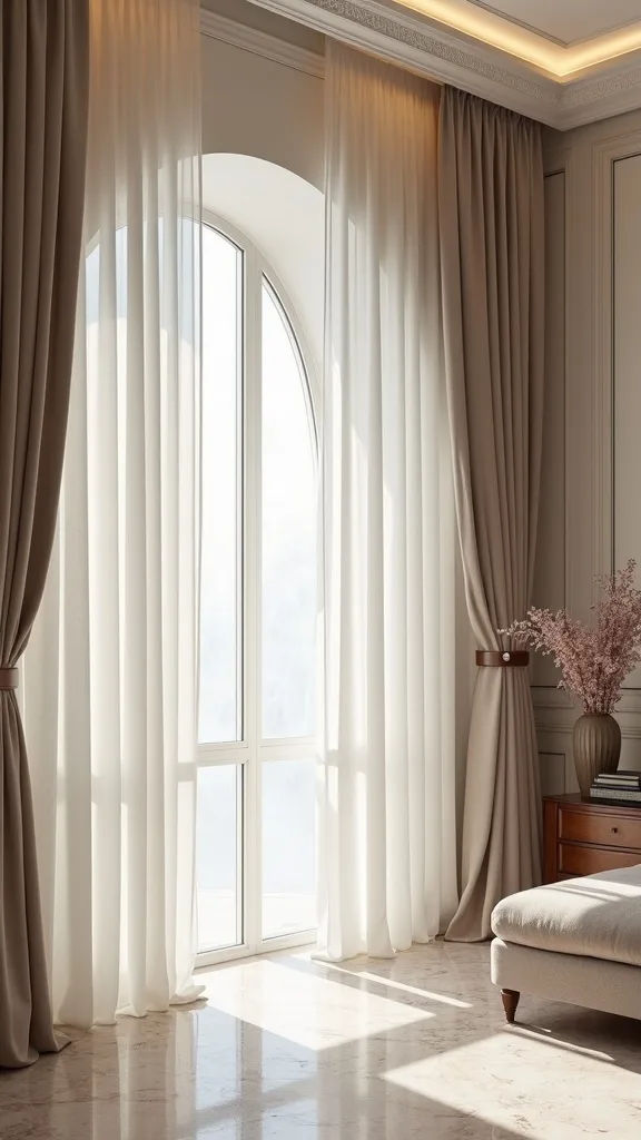 Floor-to-Ceiling Drapery for Instant Grandeur
