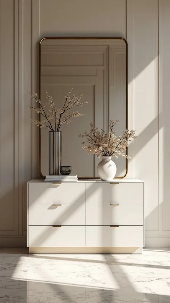 A Dresser Vignette That Looks Like a Luxury Suite