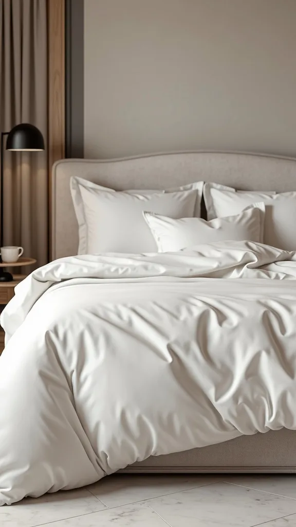 Hotel-Style Bedding: Crisp Base, Couture Top Layer