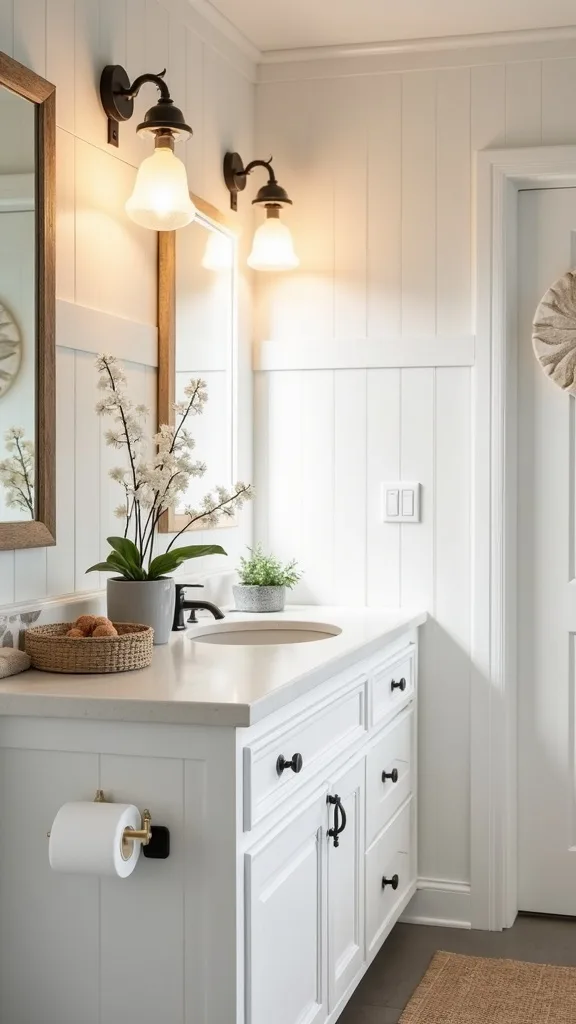 Choose a warm white paint that flatters spring light