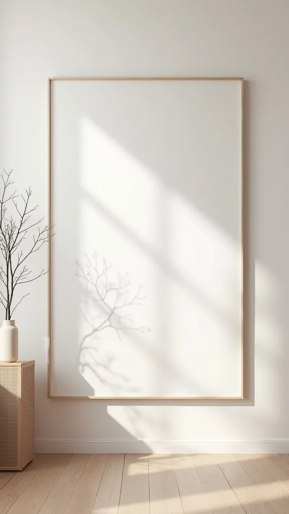 Keep Walls Calm With One Oversized Minimal Art Print