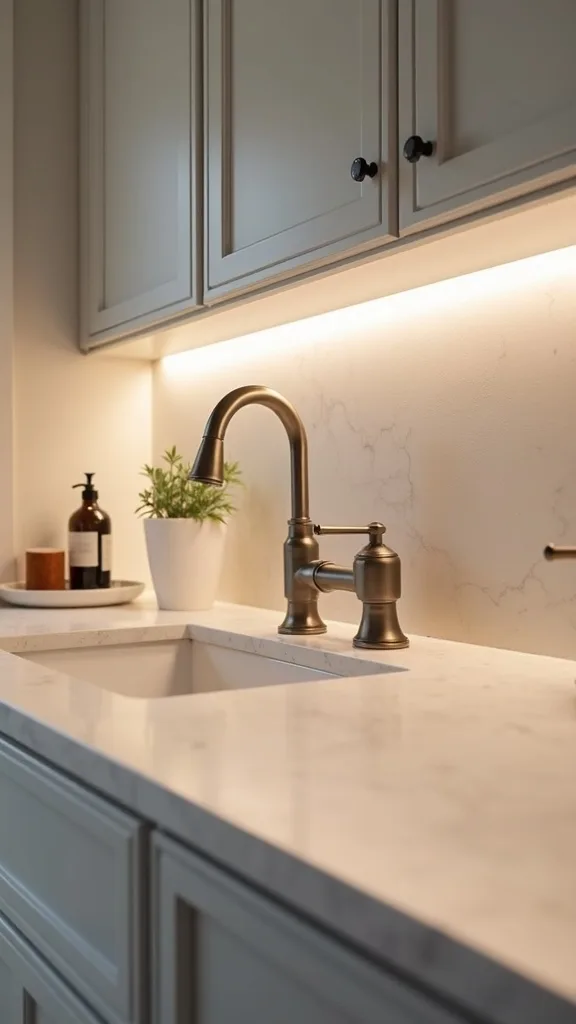 Build the “Triple-Win” Zone: Voice Faucet + Smart Oven Display + Under-Cabinet Lighting