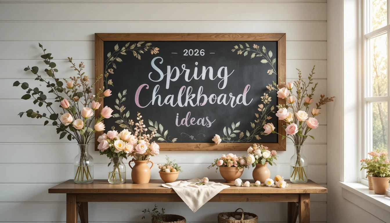 Spring Decor Chalkboard Chalk It Up to Spring: 28 Stunning Chalkboard Ideas That Will Freshen ...