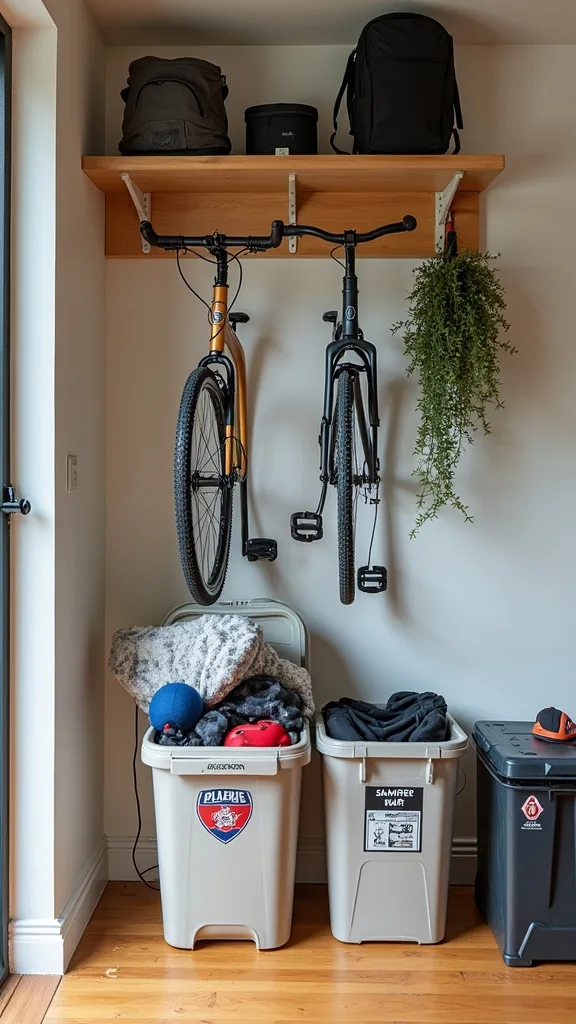 Seasonal Swap Bins: Summer Sports vs. Winter Sports Labels