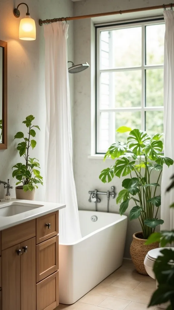 Use a Clear Shower Curtain to Let Plants Get More Light