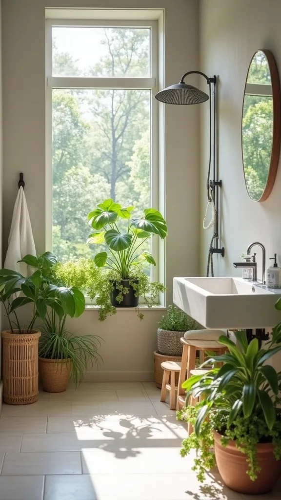Create a “Shower-Safe” Plant Zone (Without Drowning Anything)