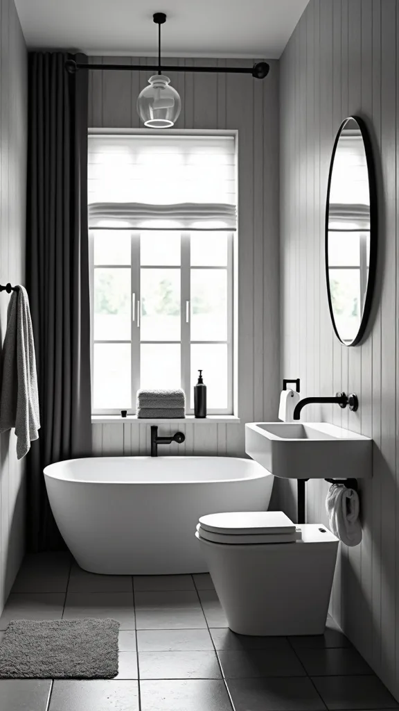 Design a niche moment with black-and-white contrast