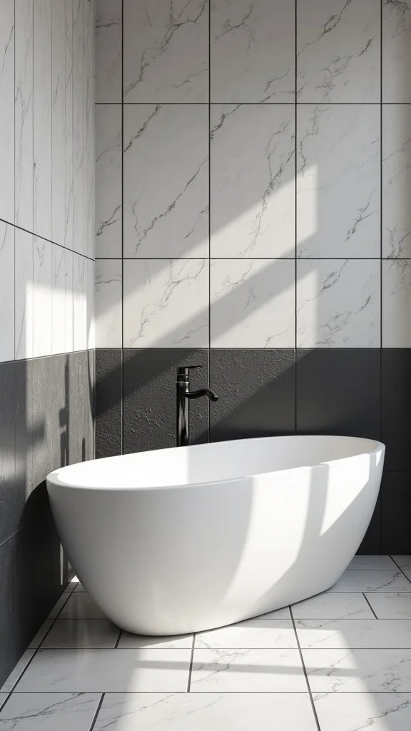 Go half-wall tile to save budget and still look custom