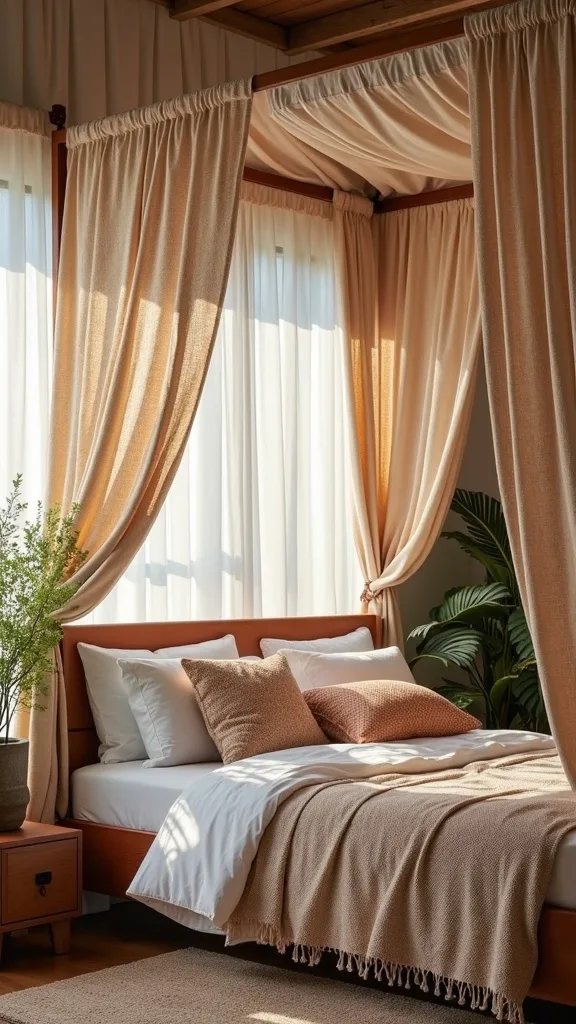 Patterned canopy panels (subtle prints that still feel airy)