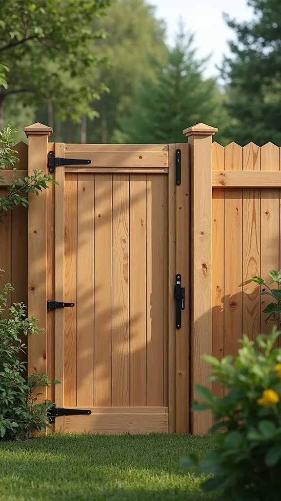 Hog Panel Fence with Wood Posts (Clean Lines for Garden Boundaries)