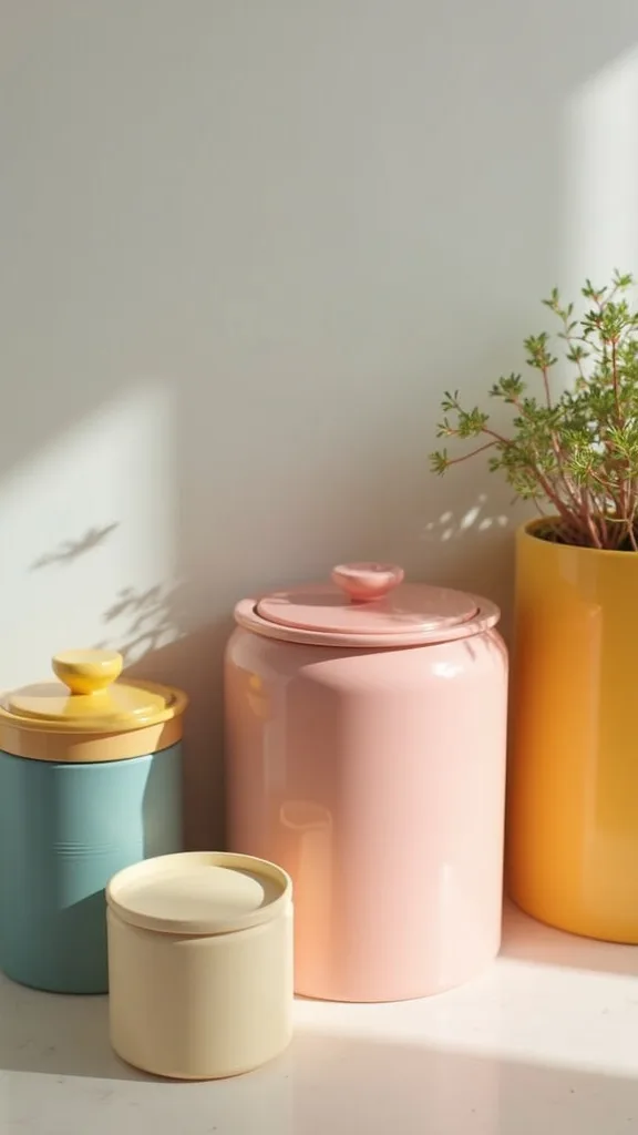 Color-Block with Matching Canisters for Pantry Staples
