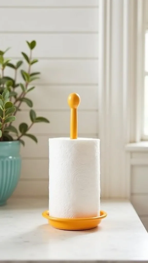 Make Your Paper Towel Holder a Color Accent