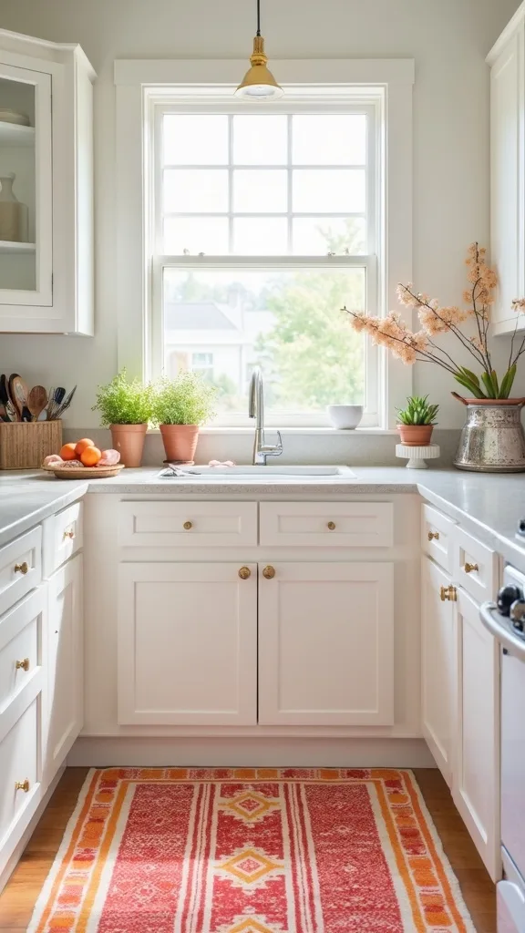 Layer a Washable Runner for a Summer Color Hit Underfoot