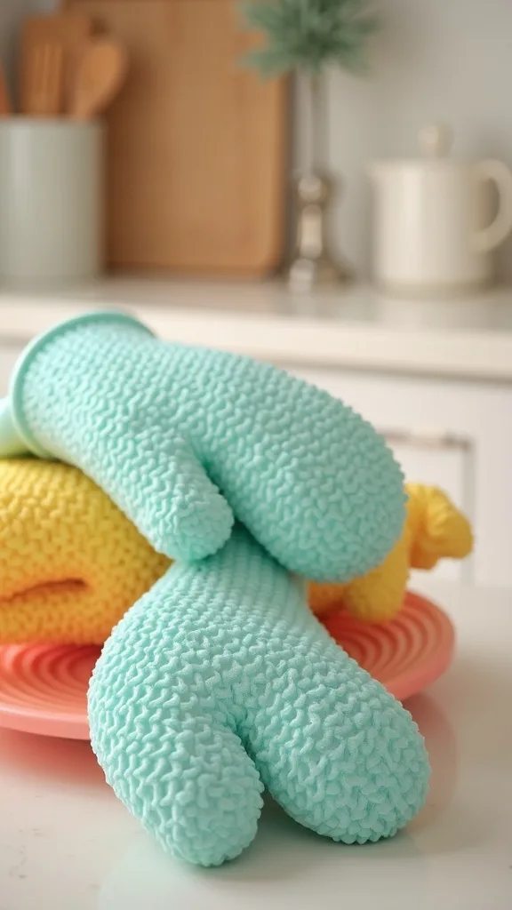Use Colorful Silicone Oven Mitts That Actually Protect Your Hands