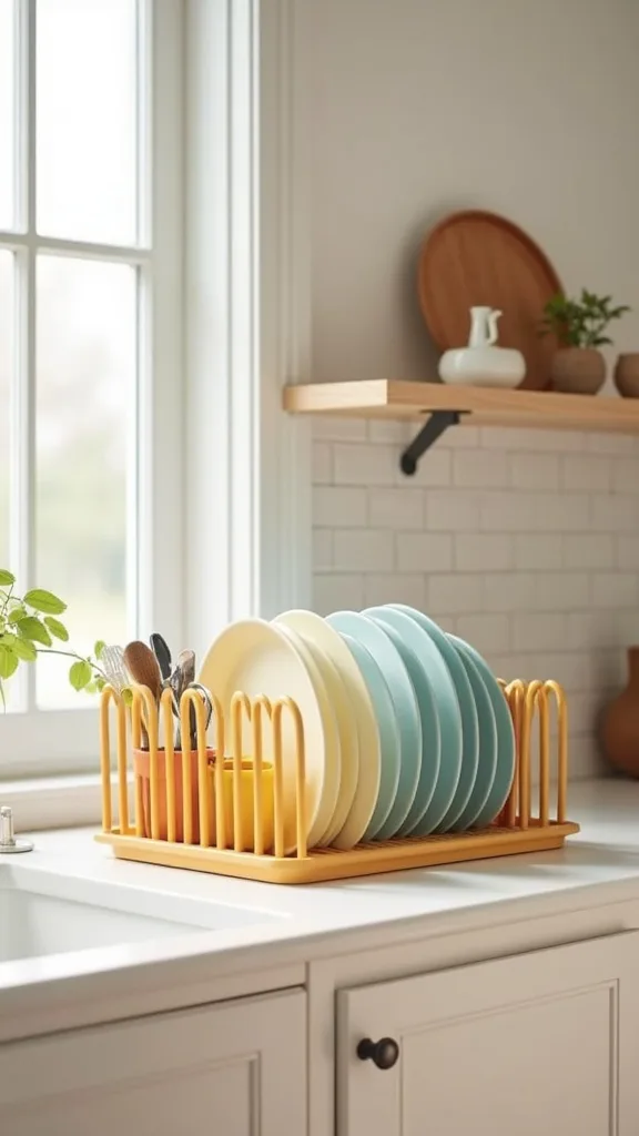 Upgrade Your Dish Rack with a Pop-Color Version