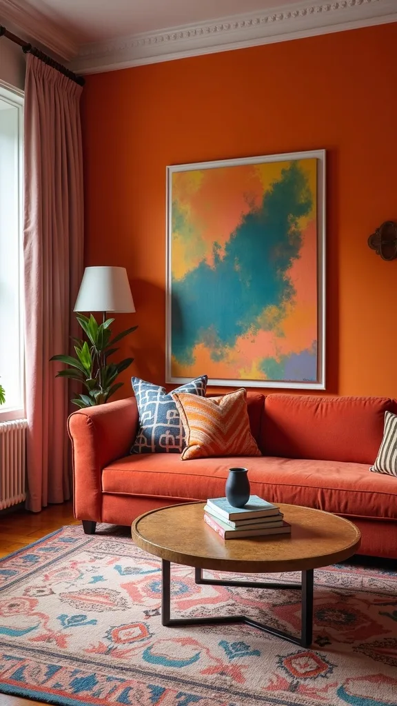 Balance busy colour with one “quiet” zone (reading corner or console)